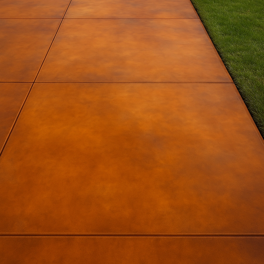 Stained Concrete Sidewalk